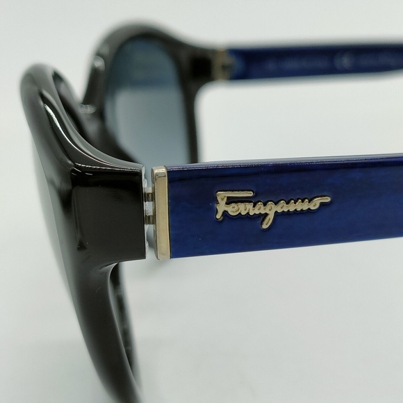 SALVATORE FERRAGAMO Sunglasses SF717S Unisex Black Oval cat eye main image 6